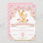 Bunny Rabbit Floral Joint Birthday Party Sisters Kaart<br><div class="desc">Personaliseer deze whimsical Floral Bunny Rabbit Joint Birthday Uitnodiging met uw partijdetails gemakkelijk en snel, druk eenvoudig de pas het knoop aan om de stijl en de plaatsing van de tekst verder te herschikken en te formatteren.  Ontworpen om met ons Gemengde Floral Bunny Rabbit Birthday collectie te coördineren. Dit griezelige...</div>