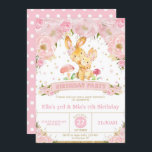 Bunny Rabbit Floral Joint Birthday Party Sisters Kaart<br><div class="desc">Personaliseer deze whimsical Floral Bunny Rabbit Joint Birthday Uitnodiging met uw partijdetails gemakkelijk en snel, druk eenvoudig de pas het knoop aan om de stijl en de plaatsing van de tekst verder te herschikken en te formatteren.  Ontworpen om met ons Gemengde Floral Bunny Rabbit Birthday collectie te coördineren. Dit griezelige...</div>