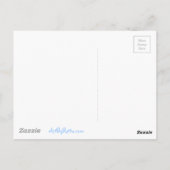 Bunny Rabbit & Flowers Night Dreaming Briefkaart (Achterkant)