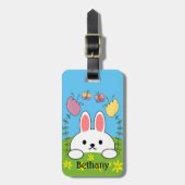Bunny Rabbit, gepersonaliseerd Bagagelabel (Voorkant verticaal)
