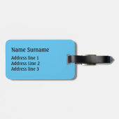 Bunny Rabbit, gepersonaliseerd Bagagelabel (Achterkant horizontaal)