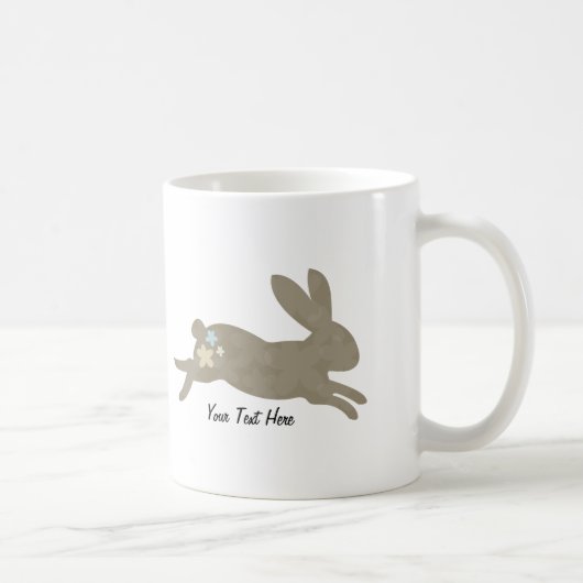Bunny Rabbit (gepersonaliseerd) Koffiemok (Rechts)
