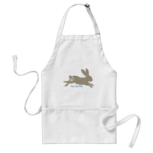 Bunny Rabbit (gepersonaliseerd) Standaard Schort (Voorkant)