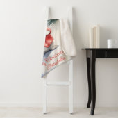 Bunny Rabbit Gepersonaliseerde Kerstmis Sherpa Deken (In situ)