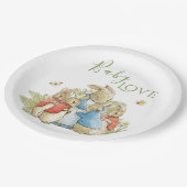 Bunny Rabbit Geslachtsneutrale Douche Papieren Bordje (Gekanteld)