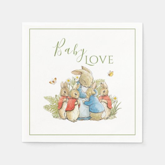 Bunny Rabbit Geslachtsneutrale Douche Servet (Voorkant)
