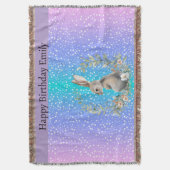 Bunny Rabbit gift - personalised blanket Deken (Voorkant Verticaal)