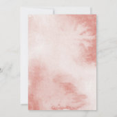 Bunny Rabbit Girl Baby shower Bedankkaart (Achterkant)