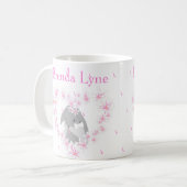 Bunny Rabbit Girl Pink Koffiemok (Voorkant links)