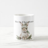 Bunny Rabbit Green Hat Christmas Koffiemok (Center)