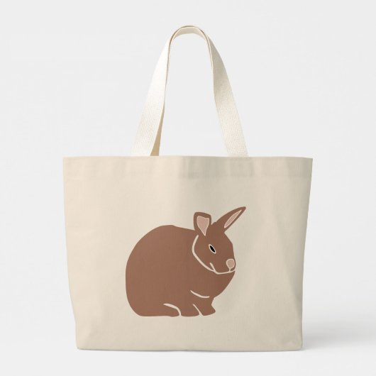 Bunny Rabbit Grote Tote Bag (Achterkant)