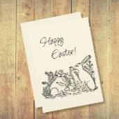  Bunny Rabbit Happy Pasen Feestdagenkaart