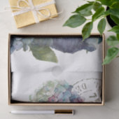 Bunny Rabbit Hydrangea Flower French Postmark Tissuepapier (Geschenk)