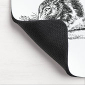  Bunny Rabbit Illustration - 1800 konijnen Muismat (Hoek)