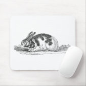  Bunny Rabbit Illustration - 1800 konijnen Muismat (Met muis)