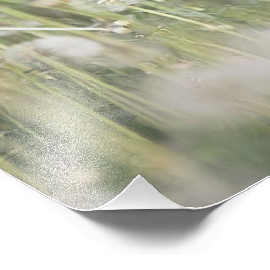 Bunny Rabbit in Zitting in Dandelion Field Girls R Foto Afdruk (Hoek)