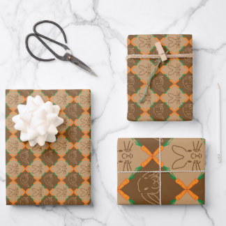 Bunny Rabbit Inpakpapier Vel