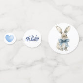 Bunny Rabbit Is een Boy Baby shower Confetti (Voorkanten)
