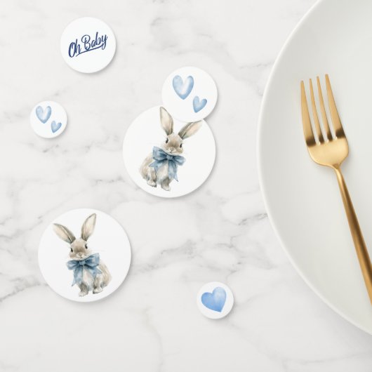 Bunny Rabbit Is een Boy Baby shower Confetti (Groep)