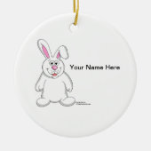 Bunny Rabbit Keramisch Ornament (Voorkant)