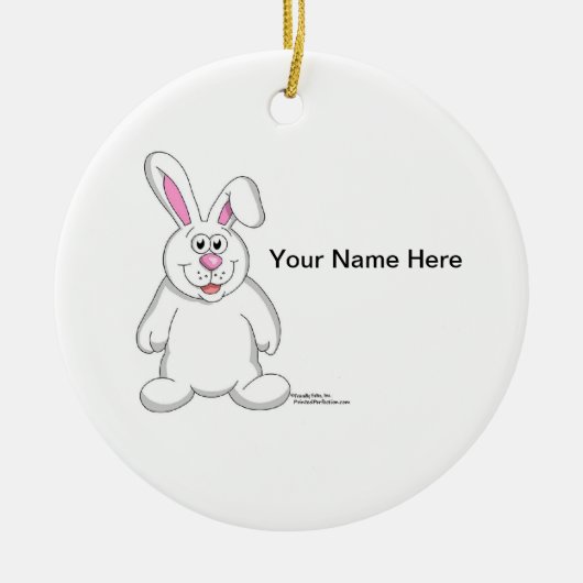 Bunny Rabbit Keramisch Ornament (Voorkant)