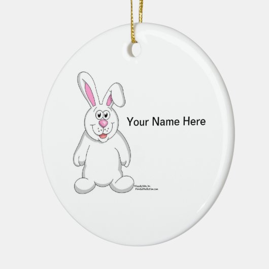Bunny Rabbit Keramisch Ornament (Links)