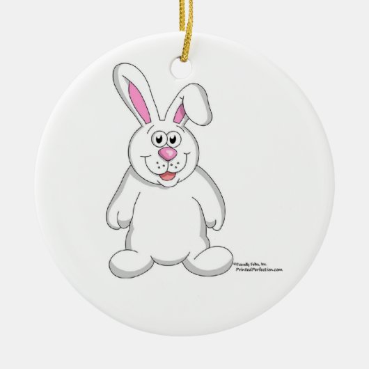 Bunny Rabbit Keramisch Ornament (Voorkant)