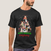 Bunny Rabbit kerstboom Merry Kerstmis Elke T-shirt (Voorkant)