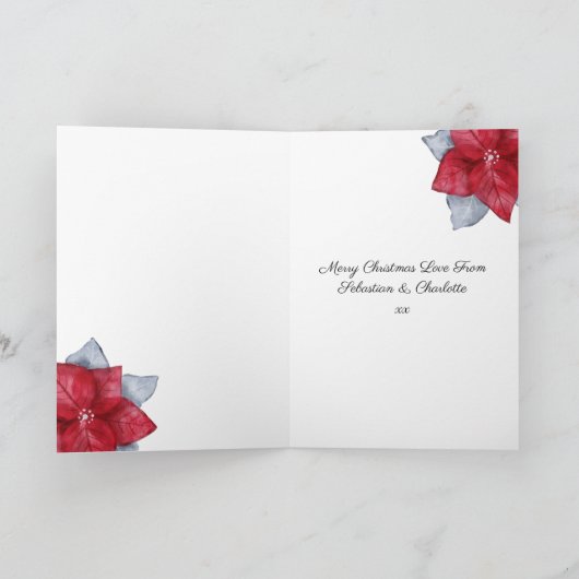 Bunny Rabbit-kerstboomkaart Kaart (Binnen)