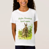 Bunny Rabbit maakt Amerika weer vriendelijk Kinder T-shirt (Voorkant)