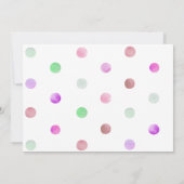 Bunny Rabbit Magic Show Meisje Verjaardag Foto Kaart (Achterkant)