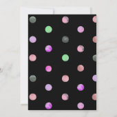 Bunny Rabbit Magician Magic Show Zwart Meisje Verj Kaart (Achterkant)