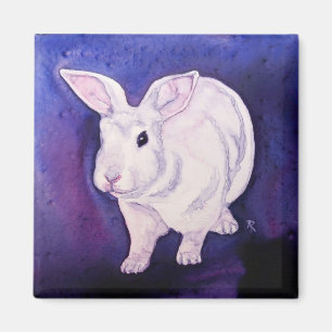 Bunny Rabbit Magnet - "Ergens is hier"