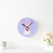 Bunny Rabbit met Heart Ronde Klok (Huis)