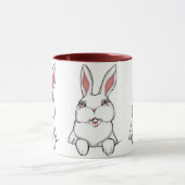 Bunny Rabbit Mok Coffee Cup Cutesy Bunny Cup (Midden)