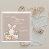 Bunny Rabbit Neutral Baby shower Invitation
