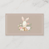 Bunny Rabbit Neutral Books voor Baby Behuizing Kaa Informatiekaartje (Achterkant)