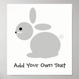 Bunny Rabbit Nursery Kinderkamer Custom Poster