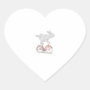 Bunny Rabbit On Bike _ Cycling _ Bicycle & G Hart Sticker