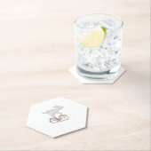 Bunny Rabbit On Bike _ Cycling _ Bicycle & G Kartonnen Onderzetters (Insitu)