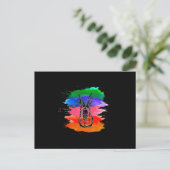 Bunny Rabbit paashaas Cute Funny Gift Idee Briefkaart (Staand voorkant)