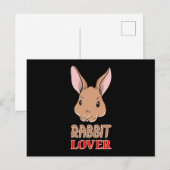 Bunny Rabbit paashaas Funny Cute Gift Idee Briefkaart (Voorkant / Achterkant)