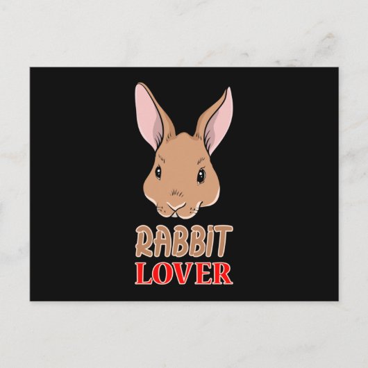 Bunny Rabbit paashaas Funny Cute Gift Idee Briefkaart (Voorkant)
