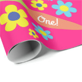 Bunny Rabbit Paaslente verjaardagsfeestje Cadeaupapier (Rol Hoek)