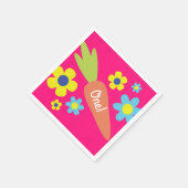 Bunny Rabbit Paaslente verjaardagsfeestje Servet (Hoek)