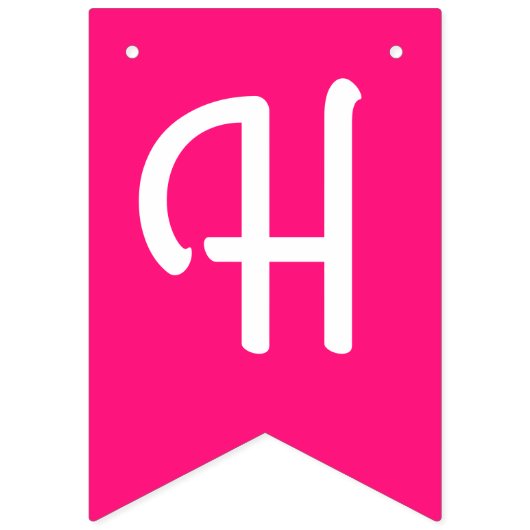 Bunny Rabbit Paaslente verjaardagsfeestje Vlaggetjes (Tweede vlag)