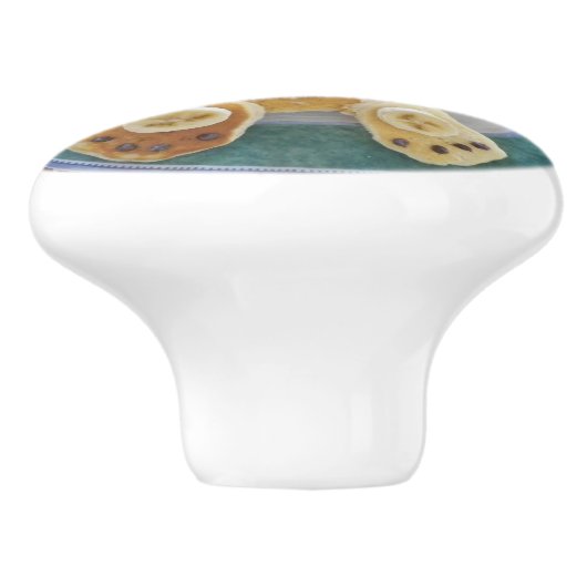 Bunny Rabbit Pancake Breakfast Drawer Pull Knop (Zijkant)