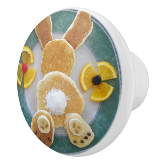 Bunny Rabbit Pancake Breakfast Drawer Pull Knop (Rechts)