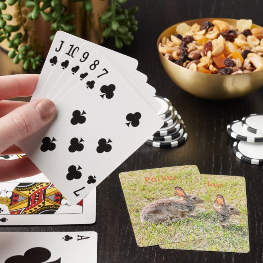 Bunny Rabbit - Pasen - Wild - Dier Pokerkaarten (Insitu)