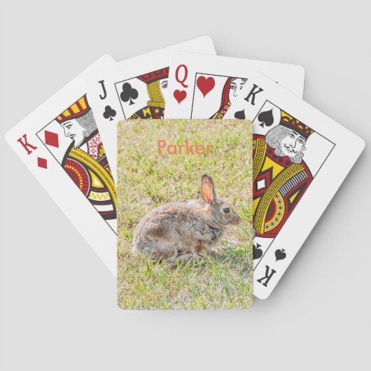 Bunny Rabbit - Pasen - Wild - Dier Pokerkaarten (Achterkant)